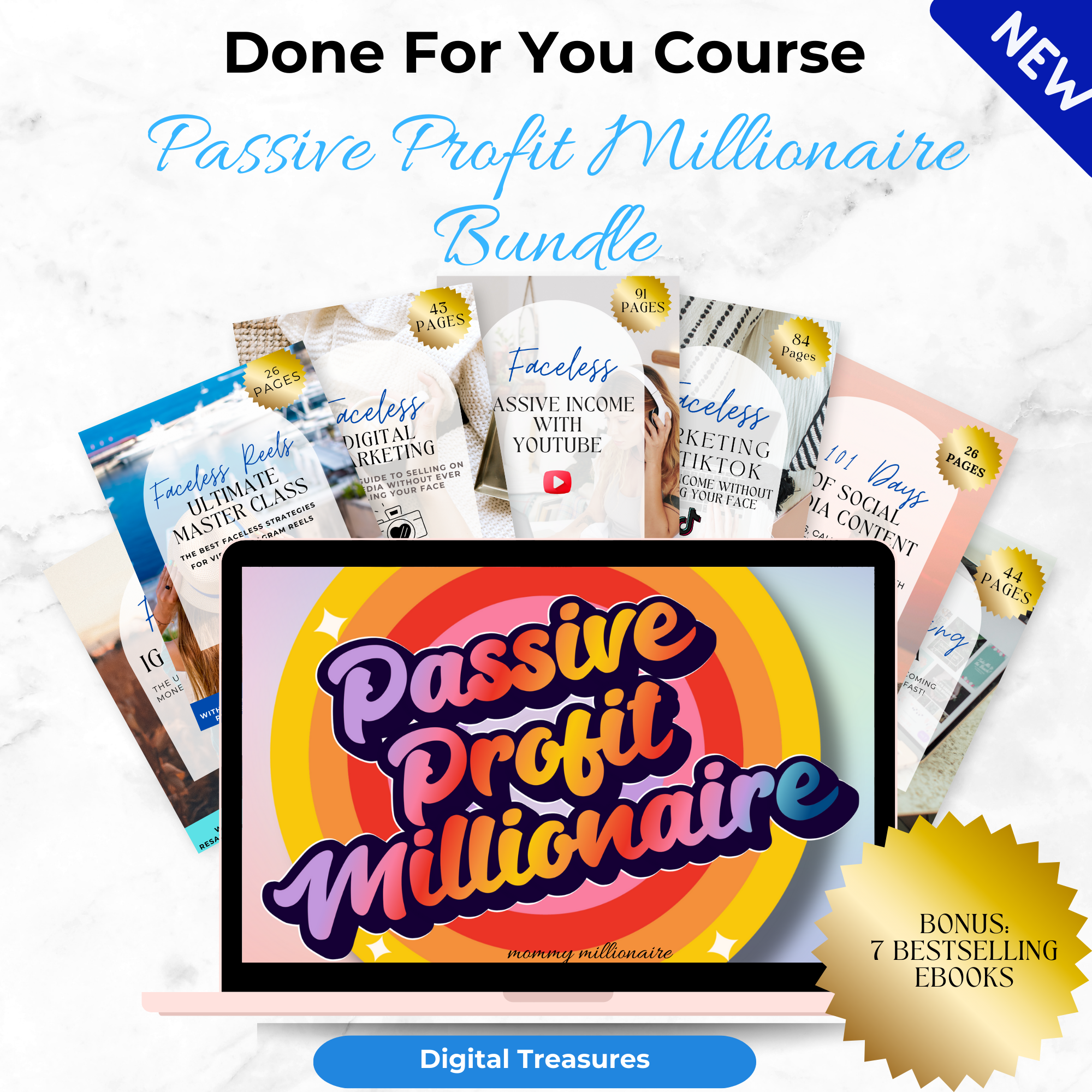 Passive Profit Millionaire Course Faceless Digital Marketing Bundle